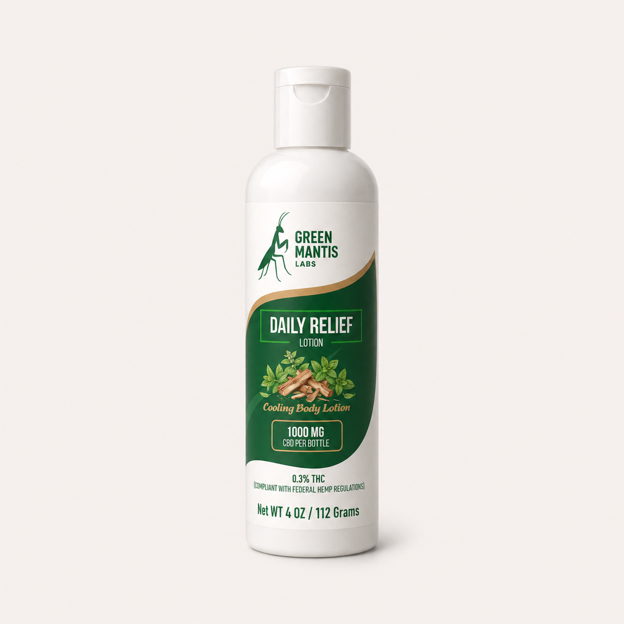 Green Mantis Daily Relief CBD Lotion | 1000mg CBD