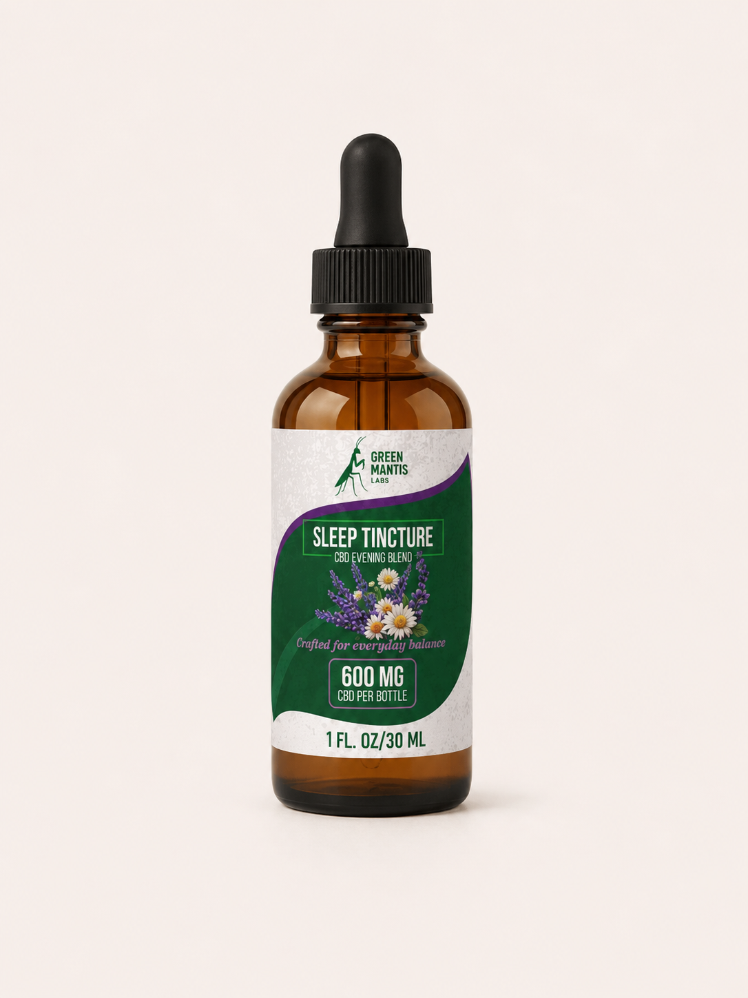Green Mantis Sleep CBD + CBN Tincture | 900mg CBD + CBN